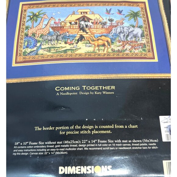 RARE Dimensions Gold Collection Coming Together Needlepoint Kit By Katy Winters - Picture 3 of 6